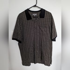 vintage pattern polo shirt